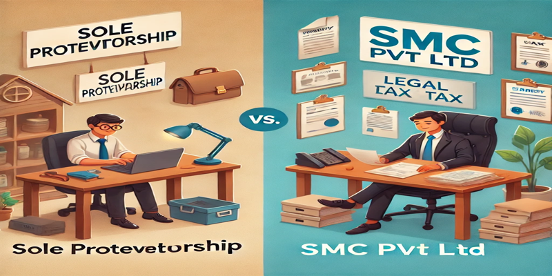 SMC Pvt Ltd vs Sole Proprietorship Difference